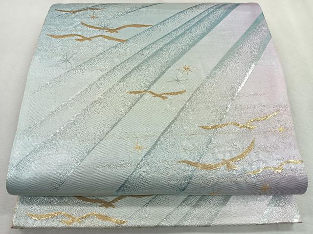 平和屋着物◎両面　全通柄袋帯　飛鳥文　金銀糸　正絹　逸品　CAAR1863nb