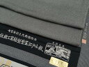 平和屋本店■極上 伝統工芸士 関正三郎 江戸小紋 角通し 黒地 反端付き 逸品 CYAA1981s5