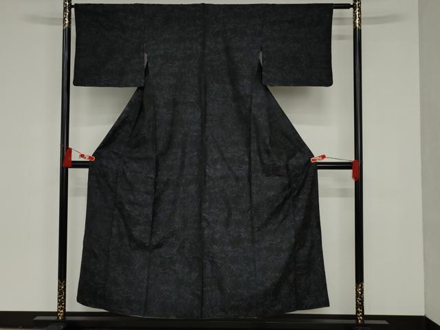 平和屋着物■本場大島紬 笹竹文 正絹 逸品 AAAS1713ru