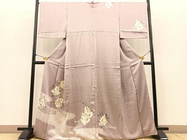 平和屋着物■訪問着 辻が花 手描き 絞り 正絹 逸品 BAAN9674ow