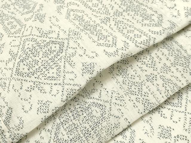 Summer Wear - 平和屋着物＊夏物　上布　吉祥文　麻　逸品　CAAV3631dy