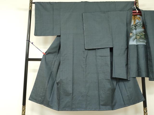 平和屋着物■男性 本場大島紬 アンサンブル 100亀甲 総詰め 羽裏:虎・龍 正絹 逸品 未使用 DAAL1392ma
