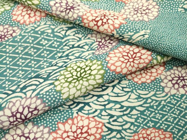 Full-Length Under-Kimono - 平和屋着物▽上質な小紋　単衣　型染　舞花　正絹　逸品　DABD5866fe