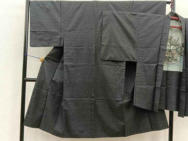 平和屋着物■男性 本場大島紬 アンサンブル 7マルキ 正絹 逸品 BAAQ1252me