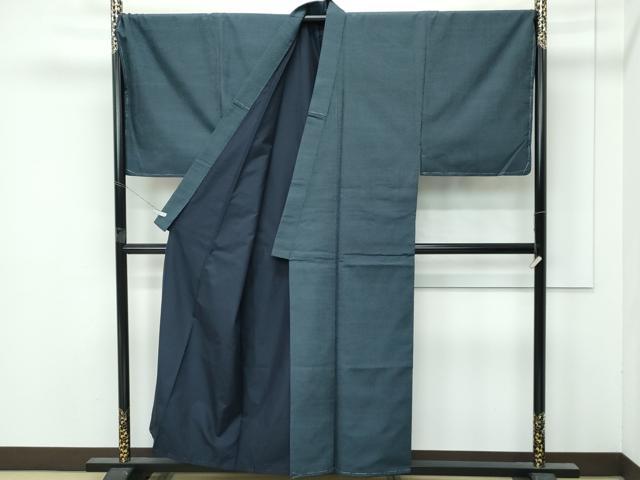 平和屋本店●極上 男性 本塩沢 アンサンブル キングサイズ 110亀甲 武田清三郎 宮田俊夫 宮田織物工場謹製 証紙付き 逸品 未使用CZAA5049s6 2