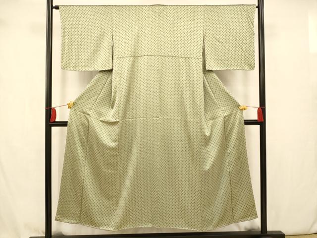 平和屋着物■上質な小紋　鹿の子文　正絹　逸品　AAAW8504fw