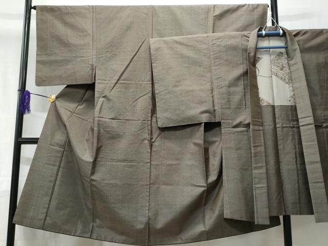 平和屋着物■男性　本場大島紬　アンサンブル　80亀甲　総詰め　正絹　逸品　CABD6083fb