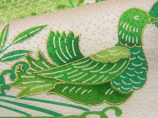 平和屋着物■付下げ 流水遠山花鳥文 金彩 逸品 CAAF5301ev 平和屋着物■付下げ 流水遠山花鳥文 金彩 逸品 CAAF5301ev