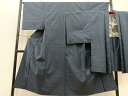 平和屋着物■男性 本場大島紬 アンサンブル 格子柄 正絹 逸品 BAAK0352hv