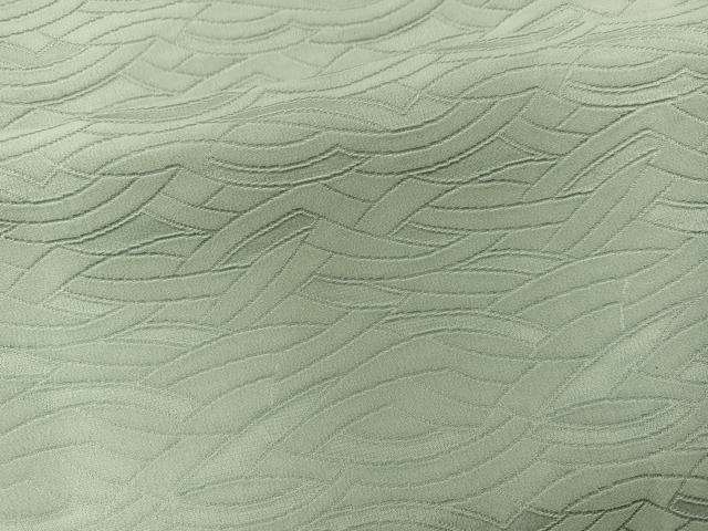 平和屋着物■上質な色無地 鬘帯地紋 瓶覗色 正絹 逸品 未使用 BAAM3256hz