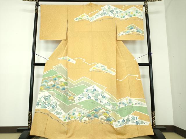 Uramono - 平和屋着物●訪問着　吉祥花文　金彩　正絹　逸品　DABD1410ps