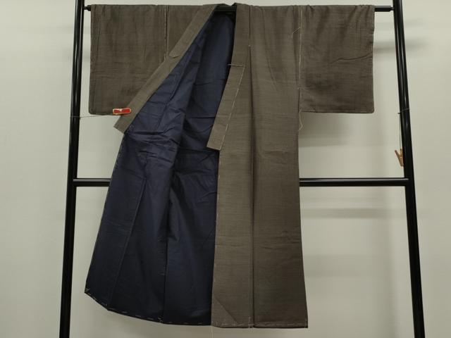 平和屋着物■男性　紬　アンサンブル　80亀甲　総詰め　正絹　逸品　未使用　CABD1045ze