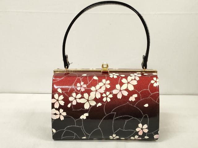 平和屋着物▼和装小物 和装バッグ 花散らし 銀彩 逸品 DABA7311zzz