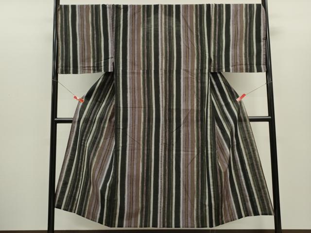 平和屋の平和屋着物∴男性　夏物　浴衣　縞　綿　逸品　CABH7903ze｜アングル2