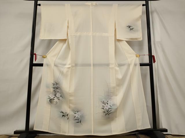 平和屋着物＊夏物　訪問着　絽　草花文　暈し染め　正絹　逸品　未使用　AAAW8645st