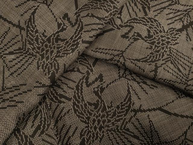 Rakuten - 平和屋着物●本場大島紬　一元7マルキ　枝葉に鳥　正絹　逸品　未使用　AABG5853ck