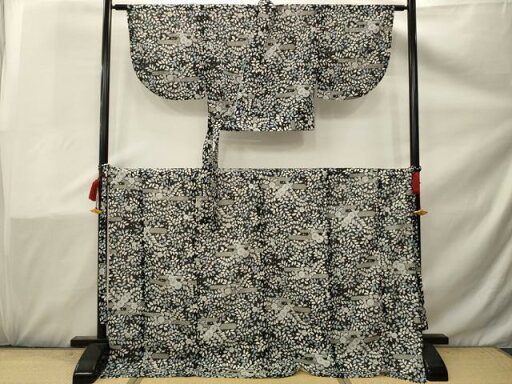 平和屋着物*夏物 小紋 二部式 絽 辻が花 洗える着物 AAAX1746sx 平和屋着物*夏物 小紋 二部式 絽 辻が花 洗える着物 AAAX1746sx