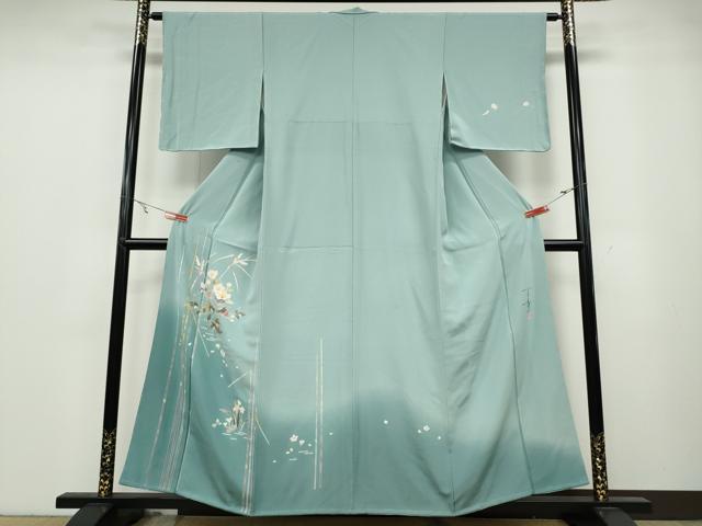 ■■■　サイズ　■■■ 身丈 157cm（肩から） 裄丈 62.5cm 袖丈 49cm　縫込み 8cm 袖幅 32.5cm 前幅 23cm 後幅 28cm 着物縫いこみ 内揚げ 8cm 裄 お袖側 約3cm　身頃側 約4cm ■■■　商品詳...