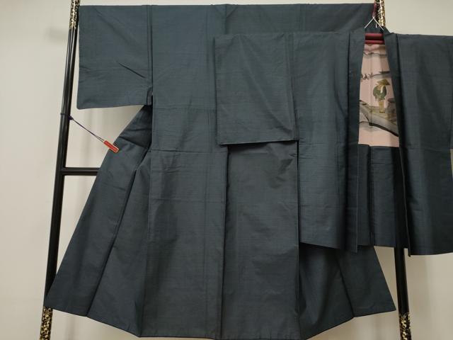 平和屋着物■男性 本場大島紬 アンサンブル 亀甲柄 正絹 逸品 DAAL2415ya
