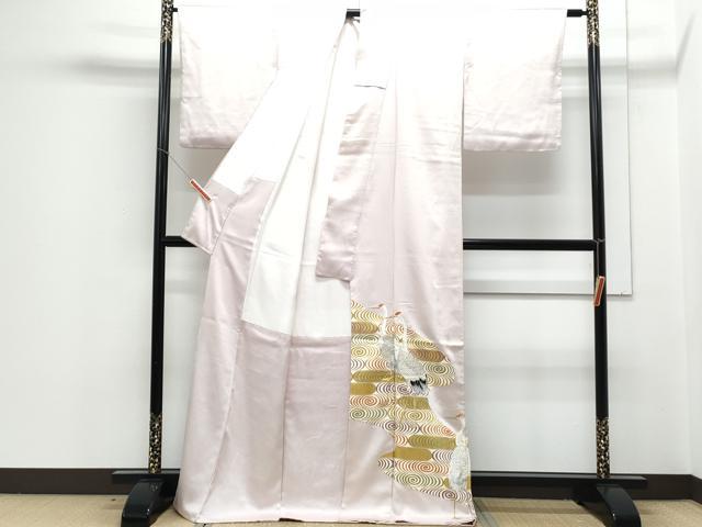平和屋着物▼色留訪問着　総刺繍　