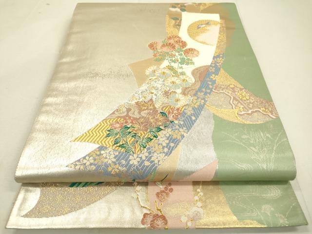 平和屋着物●六通柄袋帯　唐織　巧琳彩宴　引箔　正絹　逸品　DAAJ6451fe
