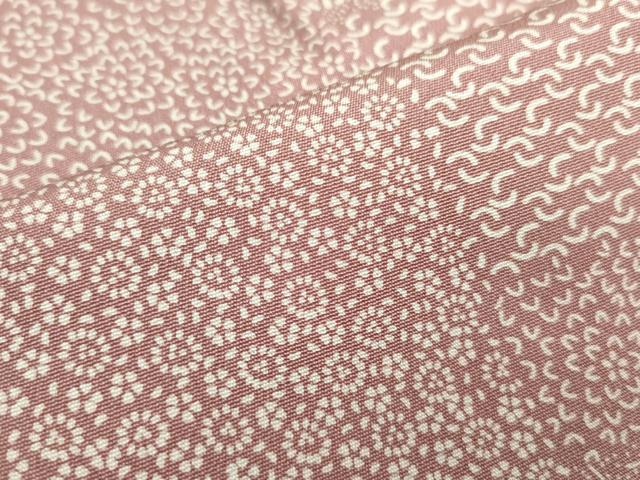 平和屋着物■江戸小紋短冊麻の葉文正...