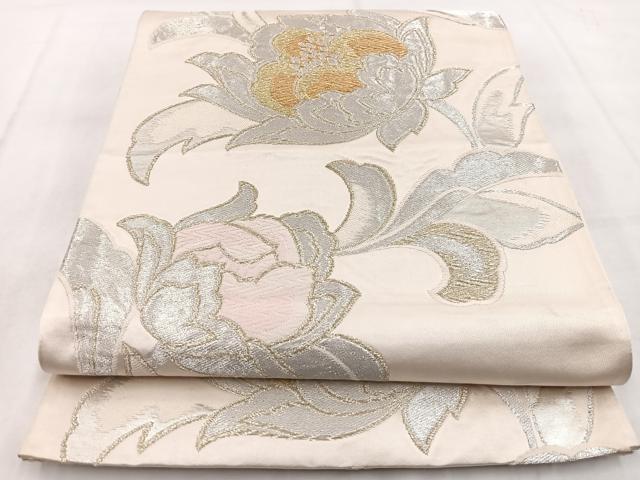 Rakuten - 平和屋着物◎六通柄袋帯 唐織 更紗花文 金銀糸 正絹 逸品 BAAW8853yc