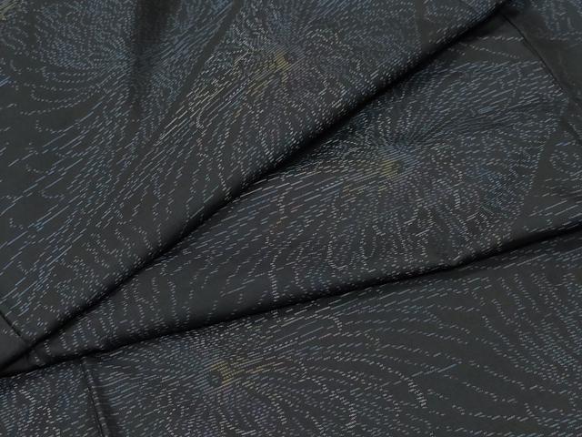 平和屋着物●本場大島紬　切嵌乱菊文　正絹　逸品　CAAU9875vf(4)