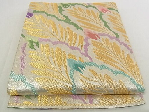平和屋着物■両面六通柄袋帯 唐織 朱金五彩 金糸 正絹 逸品 AAAF3816Aaz 平和屋着物■両面六通柄袋帯 唐織 朱金五彩 金糸 正絹 逸品 AAAF3816Aaz