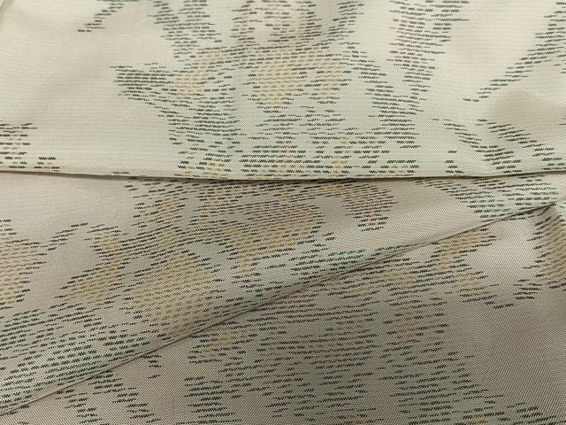 平和屋着物●本場大島紬　白大島　杜若　正絹　逸品　AAAX0565zg