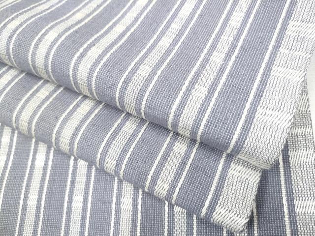 平和屋着物●全通柄袋帯　紬地　間道　正絹　逸品　CAAW4575hy