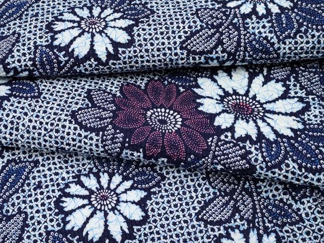 Female Yukatas - 平和屋着物∴夏物　浴衣　枝菊文　リップル生地　綿　逸品　CABF2727tx
