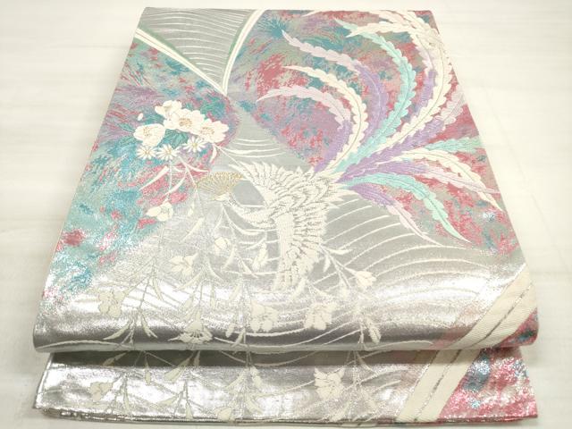 乐天商城 - 平和屋着物◎六通柄袋帯　唐織　鳳凰花文　金銀糸　正絹　逸品　DABE2483xg
