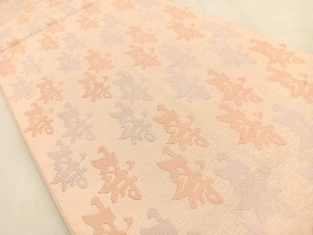 平和屋着物◎六通柄　本袋帯　唐織　寿字文　正絹　逸品　BAAS6477hj
