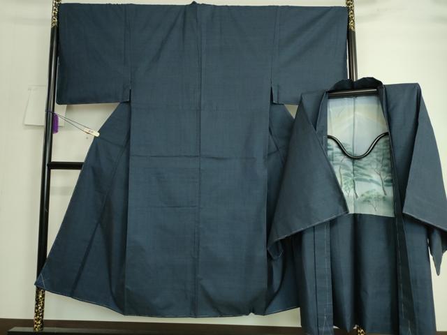 平和屋着物■極上　男性　本場大島紬　アンサンブル　キングサイズ　長羽織　100亀甲　総詰め　逸品　未使用　DZAA8053kh5