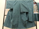平和屋着物■男性 紬 アンサンブル 霞文 正絹 逸品 BAAN2284hv