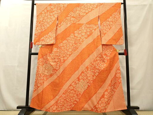 平和屋着物■訪問着 駒刺繍 絞り 草花文 正絹 逸品 AAAQ7254fy 平和屋着物■訪問着 駒刺繍 絞り 草花文 正絹 逸品 AAAQ7254fy