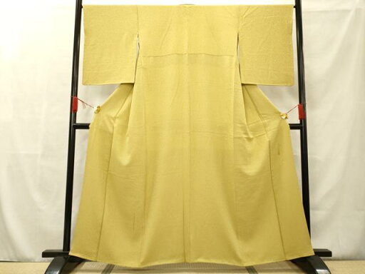 平和屋着物■上質な色無地 作家物 紋意匠 金糸雀色 正絹 逸品 AAAQ7261fy 平和屋着物■上質な色無地 作家物 紋意匠 金糸雀色 正絹 逸品 AAAQ7261fy