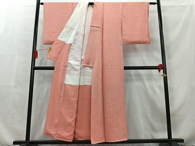 平和屋着物■上質な色無地　流水地紋　虹色　正絹　逸品　AAAR2380jh