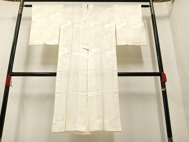 平和屋着物■長襦袢　無双仕立て　雲重ね地紋　正絹　逸品　AAAX9678ph