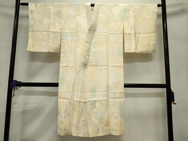 平和屋着物■長襦袢 袷 片輪車花文 暈し染め 正絹 逸品 CAAN3223ou