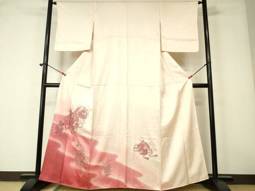 平和屋着物■訪問着 総刺繍 鏡裏花文 暈し染め 正絹 逸品 DAAP8105zy 平和屋着物■訪問着 総刺繍 鏡裏花文 暈し染め 正絹 逸品 DAAP8105zy