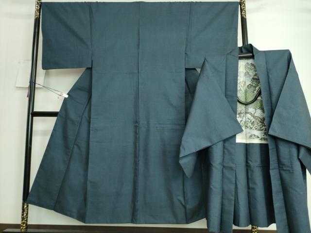 平和屋着物■極上　男性　本場大島紬　アンサンブル　長羽織　100亀甲　総詰め　逸品　DZAA8055kh5(4)