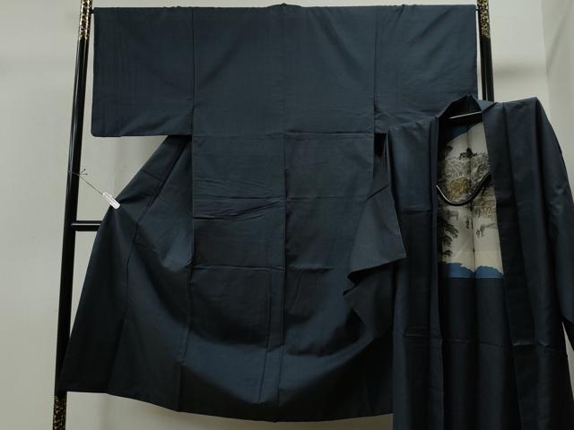 平和屋着物■男性 本場大島紬 アンサンブル 100亀甲 正絹 逸品 CAAN1842yc