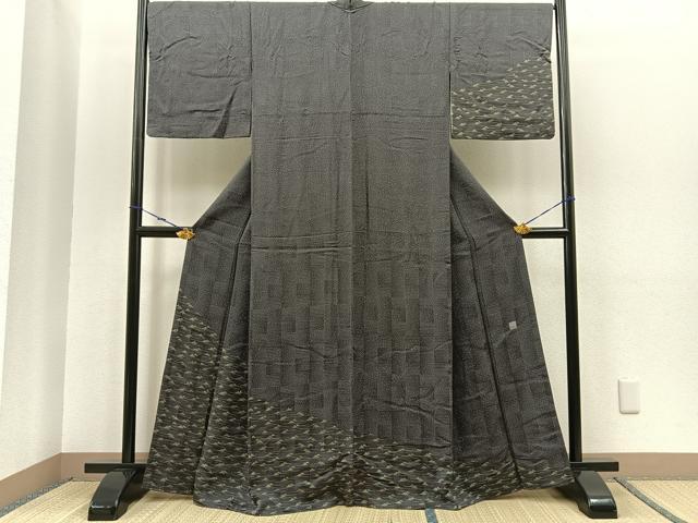 平和屋着物■訪問着 作家物 遠山文 正絹 逸品 BAAQ7871yt