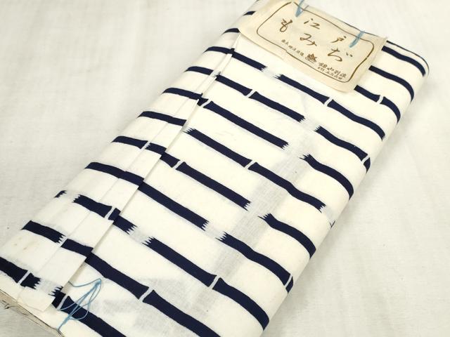 平和屋着物∴夏物　浴衣　反物　着尺　江戸もみぢ　竹間道　錦や　綿　逸品　未使用　DAAU7865zzz