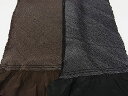 平和屋着物■男性 和装小物 兵児帯 総絞り 黒・茶 逸品 未使用品あり AAAF1748Aay