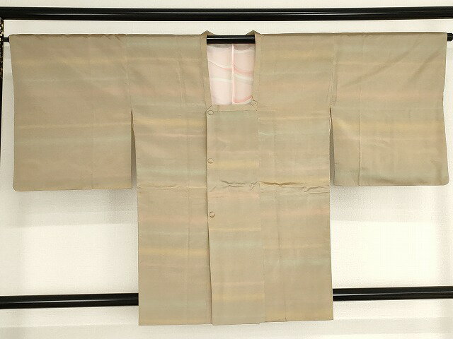 平和屋着物■道行コート 霞間道 正絹 逸品 AAAP5402bw