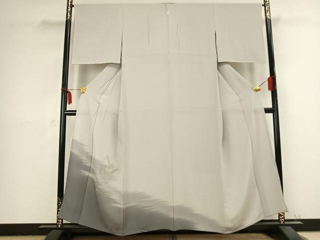 Full-Length Under-Kimono - 平和屋着物▽訪問着　単衣　刺繍　草花文　暈し染め　正絹　逸品　AABB2364fy
