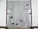 平和屋着物■訪問着 流水地紙花文 たたき染め 金彩 正絹 逸品 AAAH1466Aog